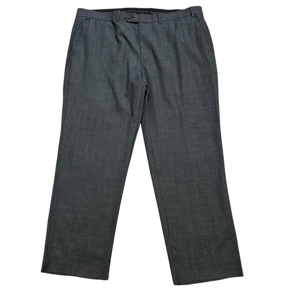 Lauren Ralph Lauren Suit Wool Charcoal Crosshatch Texture 44 Short/40W x 28.5L** - Picture 9 of 13